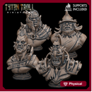 Orc Bust Pack - TytanTroll Miniatures - DnD - Fantasy - 50mm