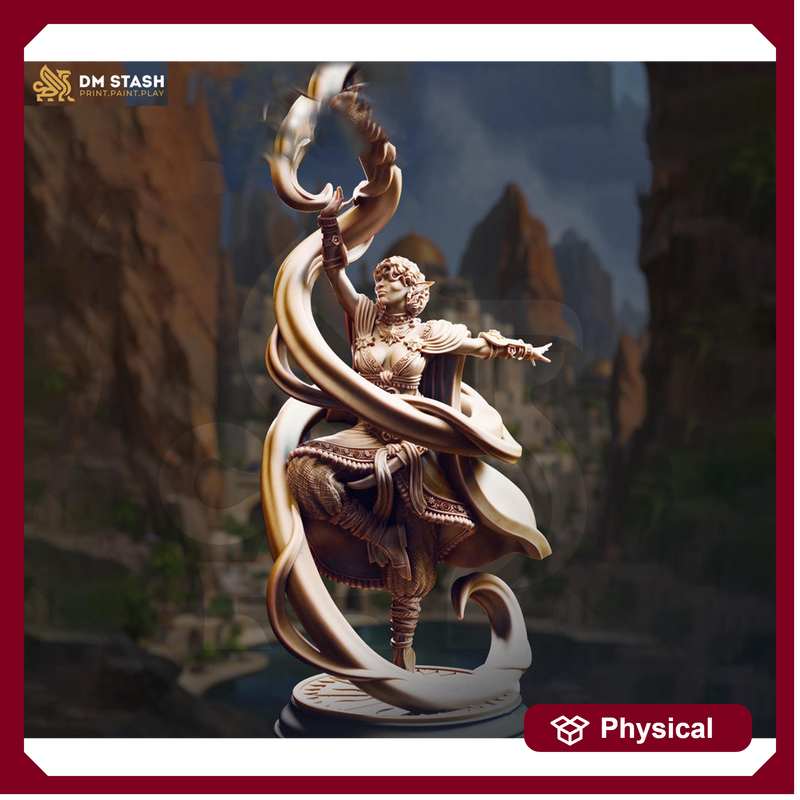 Female High Elven Sorcerer, Wizard, Warlock Miniature | 5 Sizes /Scales | Dungeons and Dragons - Only-Games