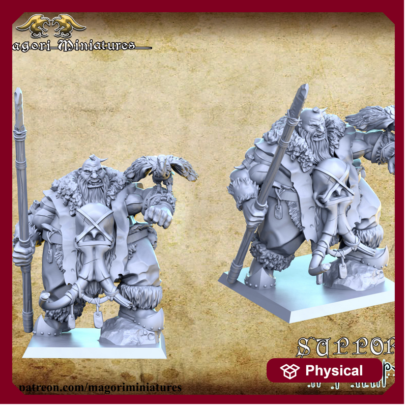 Ogre Hunter with animal companions