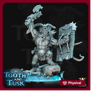 Ice Troll Giant  Available in 28mm and 32mm Scale. 70mm tall | DnD 5e Miniature |  Resin Figure for Dungeons and Dragons| Archvillain Games - Only-Games