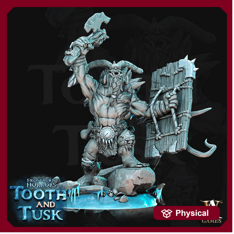 Ice Troll Giant  Available in 28mm and 32mm Scale. 70mm tall | DnD 5e Miniature |  Resin Figure for Dungeons and Dragons| Archvillain Games - Only-Games