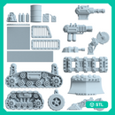 1:64 Scale Post-Apocalyptic Car Kitbashing Tabletop Bits