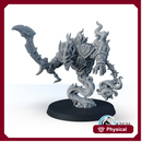 Firestorm Elemental with sword