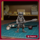 Frogfolk Spearman 01 - 32mm - DND - Pathfinder