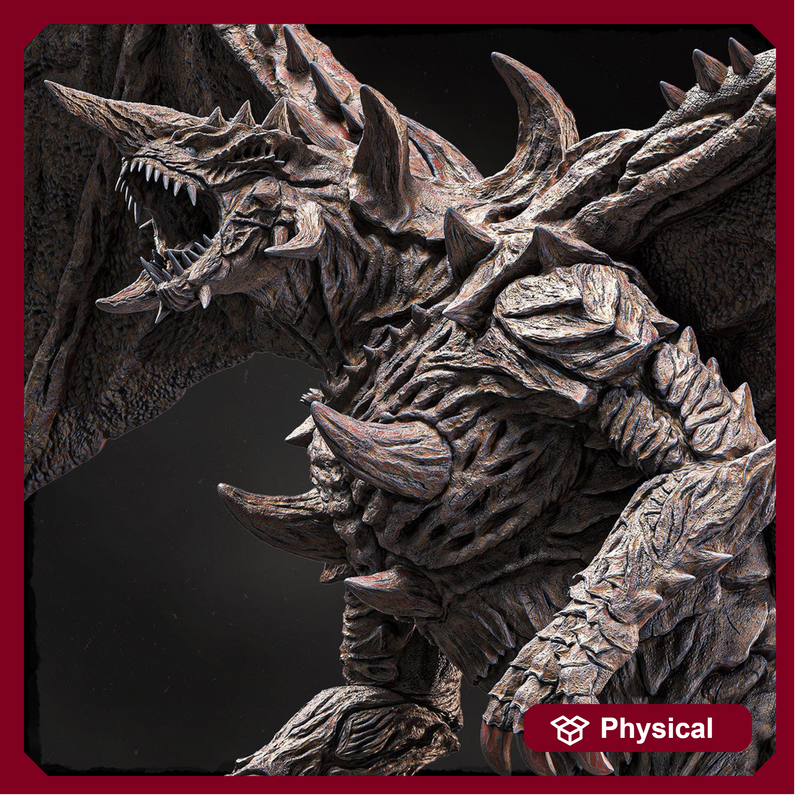 Winged Behemoth, Tarrasque (4 sizes) D&D Miniature | 125mm Height | Resin Statue | Figurine - Only-Games