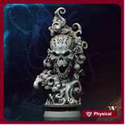 Undead Demi Lich, Flameskull Monster Mini | 28mm,32mm,54mm,75mm,100mm Scales | Dungeons & Dragons Pathfinder | DnD 5e gift idea, RPG figure - Only-Games