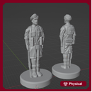 1/72 3D Printed WW2 Sikh Infantry (x20)