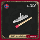 1/1200 HNoMS Otra minelayer