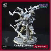 Undead Abomination Monstrosity- | 28mm, 32mm , 50mm Scale | Undead Boss | Dungeons and Dragons | Pathfinder | Cast n Play - Only-Games