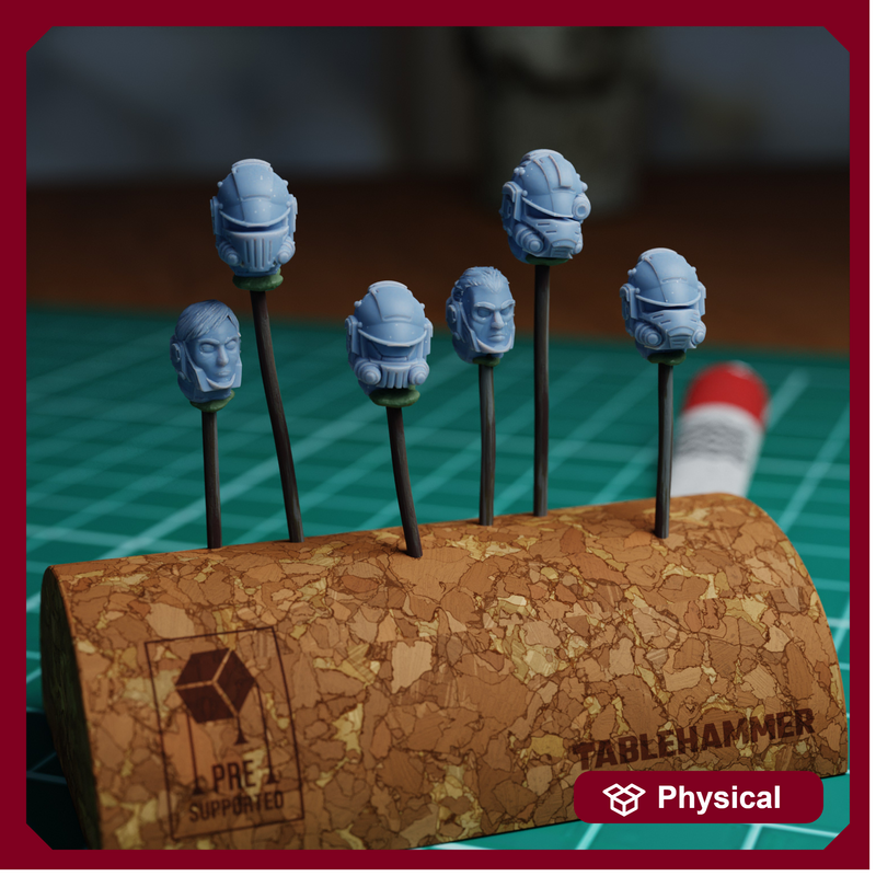 Bits Pack - Space Corps Heavy Trooper Heads