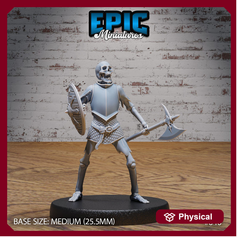 Skeleton Army Axe & Shield - Only-Games