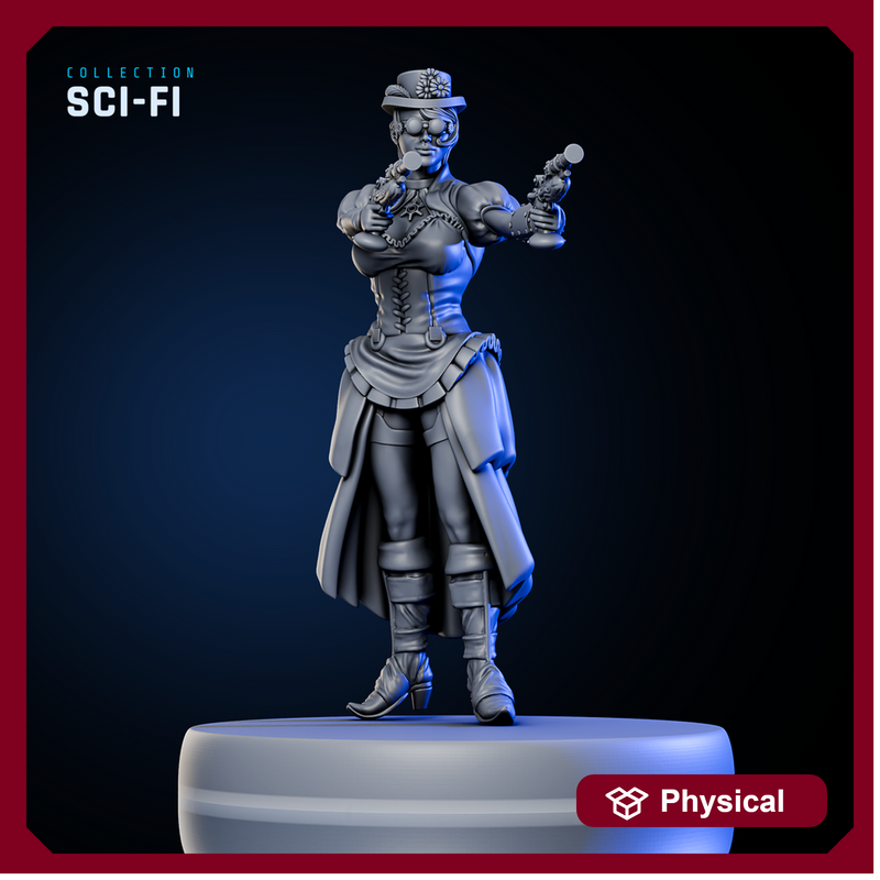 Esoteric Society Woman w/ Pistols - Only-Games