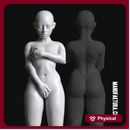 Sub Series 102b - Naked & Kneeling Female Prisoner Slave