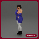 pretty nude girl with short hair posing in a sweater