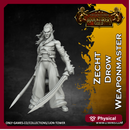 Zecht - Drow Weaponmaster (32mm scale)