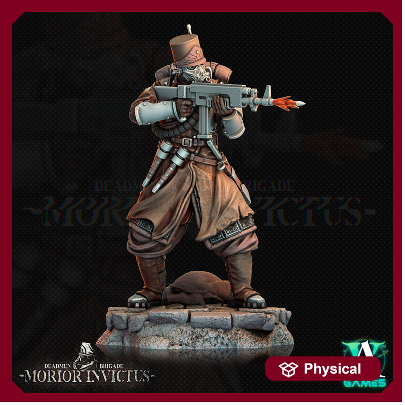 Sci-Fi Miniature Light Infantry Army Veteran | 28mm,32mm, 54mm, 75mm,100mm Scales | Resin Mini | Morior Shocktrooper TPG | Archvillain Games - Only-Games
