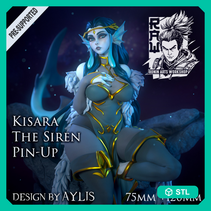 Kisara The Siren Pin-Up - STL only