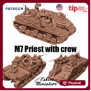 M7 Priest with crew - 28mm for wargame