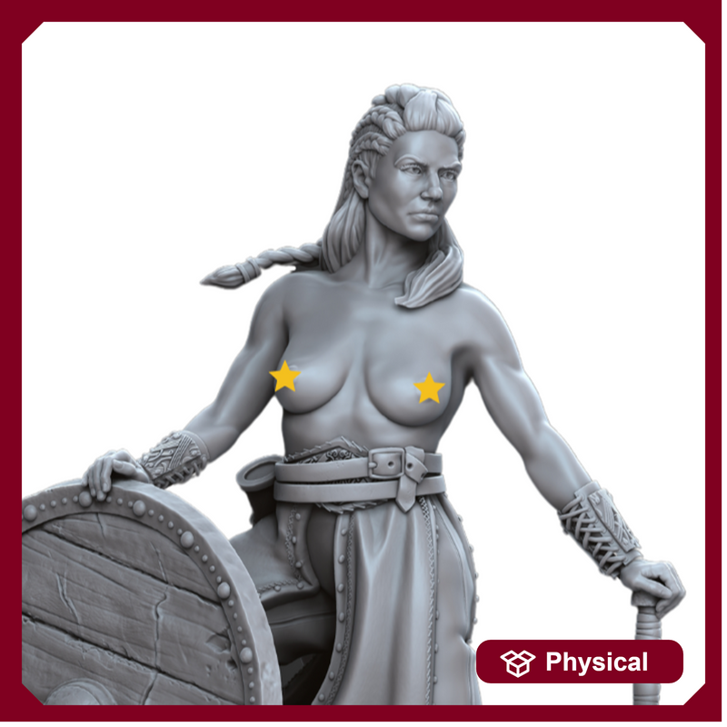 SHIELD-MAIDEN: VIKING FEMALE WARRIOR NSFW VERSION 75MM