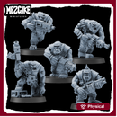 Orc shoota gruntz (5 physical multipart miniatures)