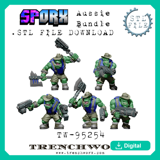 SpOrx Orc Aussie Bundle .STL - Only-Games