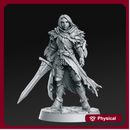 Lydia, the Lioness - Swordswoman - 32mm - DnD -