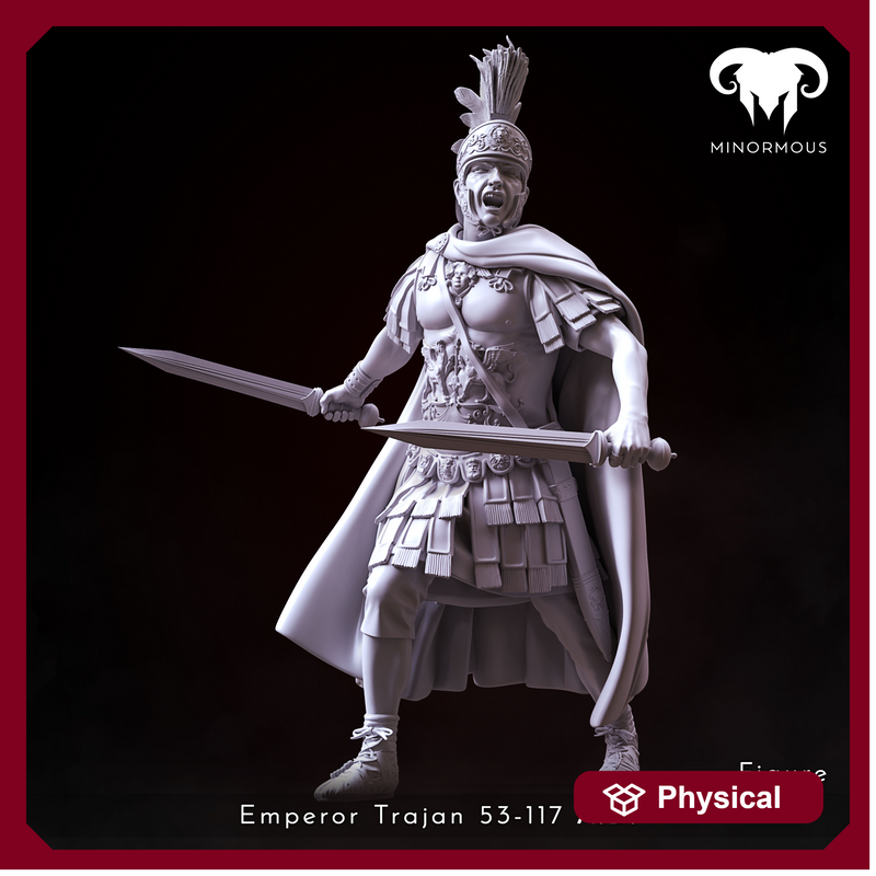 Figure - Roman Emperor Trajan 98 to 117 AD. The Sword of Rome!