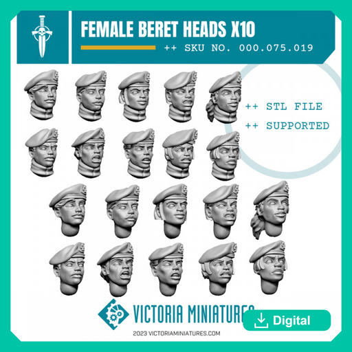 Beret Heads Female x10 - Only-Games