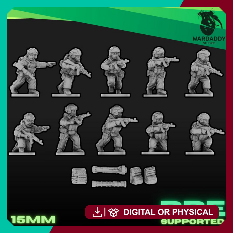 NEW Modern Ukrainian Rifle Squad 1 (15mm+)