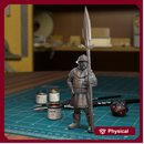 City Guard Spearman 03 - Frostgrave Pathfinder - Fantasy DND - TytanTroll Miniatures