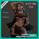 Goth Girl Itza - 75mm and 120mm Pin-Up - STL only