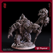 Tortle Druid Cleric Monk PC NPC | 28mm, 32mm,54mm,75mm Scales | Player Character Mini  -D&D 5e Pathfinder Figurine |Flesh of Gods - Only-Games