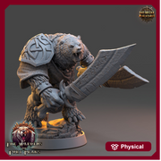BearFolk Fighter Werebear Humanoid/ 4 sizes /Scales | D&D 5e Megaboss| Pathfinder | Daybreak Miniatures - Only-Games