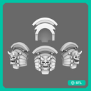 Cyber Samurai Destroyer V4 Bushi Shoulder Pads Type D