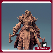 Orc Queen Female Fighter Barbarian , Half-Orc PC / NPC | Scales: 28mm,32mm ,54mm,75mm,100mm  Megaboss | Dungeons & Dragons 5e | Pathfinder - Only-Games