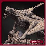 Elder Blue Dragon (4 sizes) D&D 5e Unpainted Miniature | 250mm Long on Cliff | Resin Dragon Statue - Only-Games