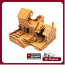 Ruined Stonestreet Bakers - King and Country - Printable Scenery Terrain Wargaming D&D DnD 10mm 15mm 20mm 25mm 28mm 32mm 40mm 54mm Painted options