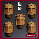 Crusaders Type 4 - Miniature Heads
