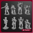 10 & 15mm British Infantry in Helmets with LAW Launchers (8 poses)