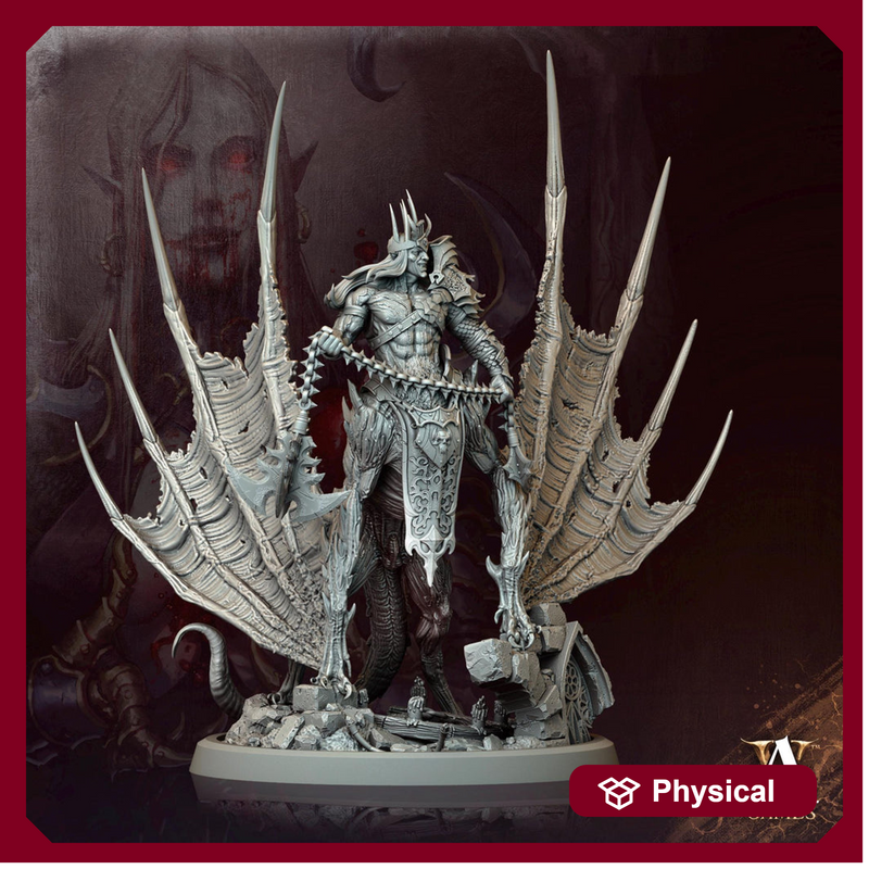 Vampire Lord Mutated Feral Spawn Miniature | 28mm,32mm,54mm Scales | Undead Dungeons & Dragons 5e | Pathfinder | DnD Figurine | RPG Proxy - Only-Games