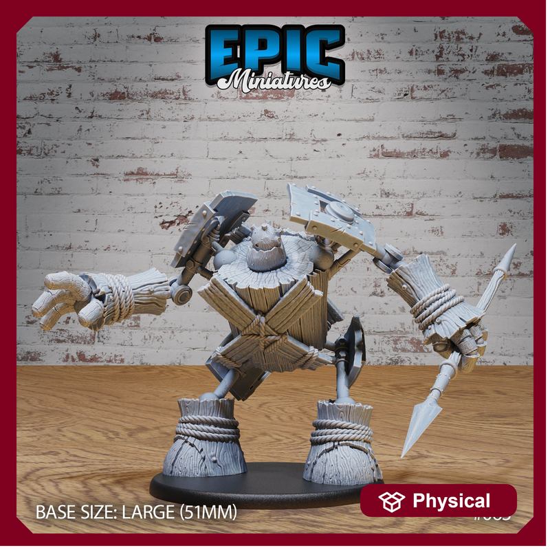 Wooden Construct Golem Attack - Only-Games
