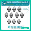 Halfling Heads with Pith helmets Male x10