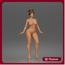 naked woman striking confident pose