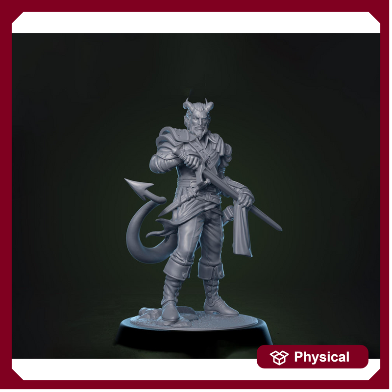 Tiefling Fighter Swashbuckler Rogue PC / NPC | 5 Sizes /Scales | D&D 5e Pathfinder - Only-Games