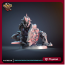 Skeleton warrior - crouched