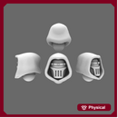 Space Knights V2 Metal Storm Hooded Helmets