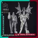 Incubi & human 'Bob' - lesser demon - PRESUPPORTED - Hell Hath No Fury - 32mm scale