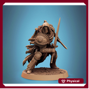 Paladin, Fighter, Two-Weapon Fighting Swords, DnD 5e Unpainted Miniature| 28mm, 32mm,54mm,75mm,100mm Scales| Dungeons & Dragons | Pathfinder - Only-Games
