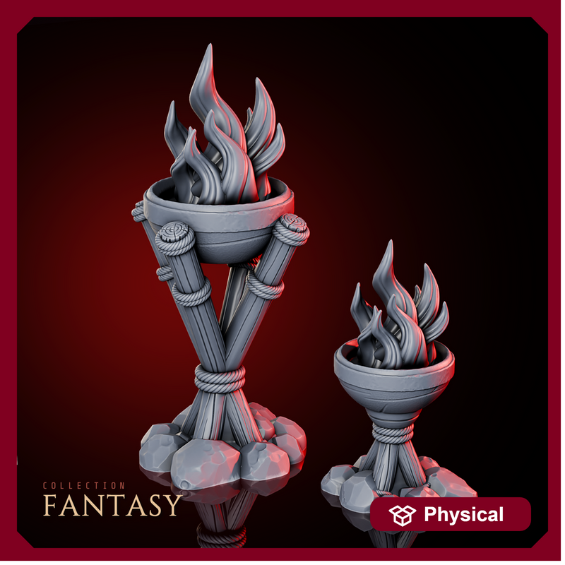 Fantasy Camp Standing Torches Pack - Only-Games