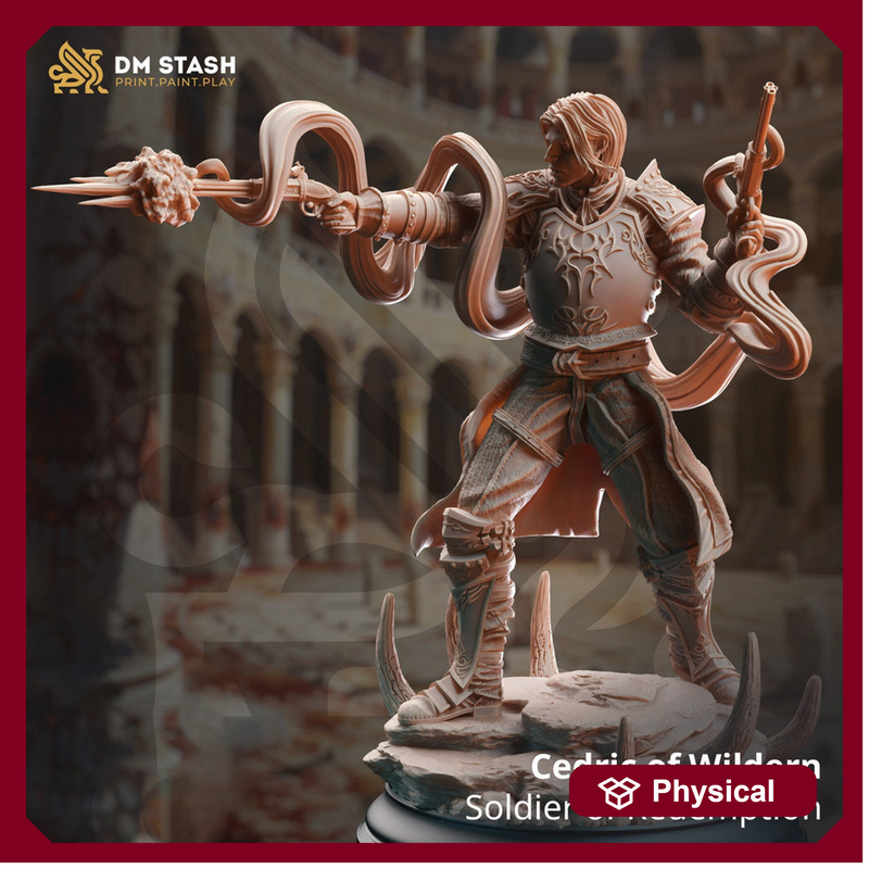 Human Male Fighter Eldritch Knight Gunslinger PC NPC | 28mm, 32mm,54mm, 75mm, 100mm Scales | Dungeons and Dragons | Pathfinder | DM Stash - Only-Games